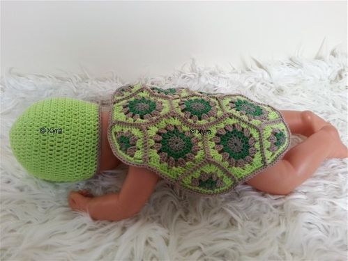 PATR0204 - Newborn - baby-outfit - schildpad